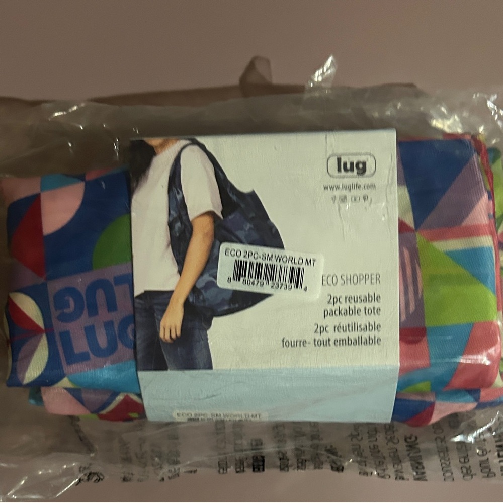 NWT Lug Eco Shopper Set of 2